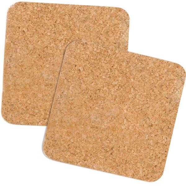 Cork Mat 2P 14X14Cm