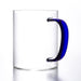Hand Made Heat Resistant Glass Cup With Hand e 400ML Blue