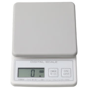 KITCHEN SCALE 3KG SQ W/COVER GY