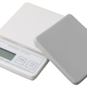 KITCHEN SCALE 3KG SQ W/COVER GY