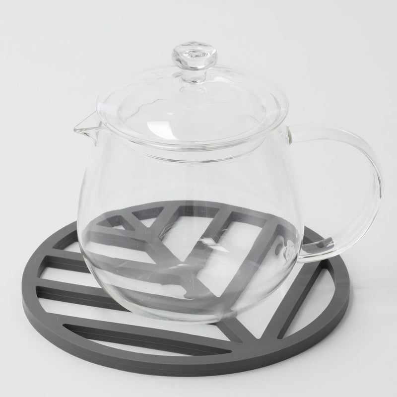 MAGNET SILICONE TRIVET LEAF DGY