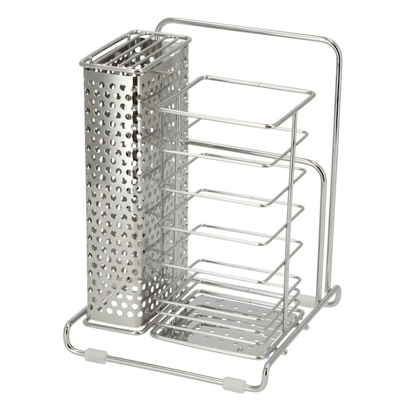STAINLESS KNIFE&CUTTING BOARD STAND