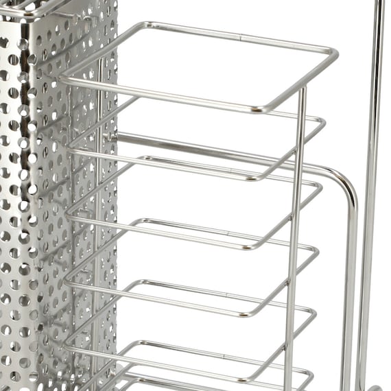 STAINLESS KNIFE&CUTTING BOARD STAND