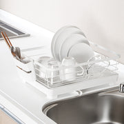 DISH DRAINER DOUBLE COATING 1TIER-WIDE WH
