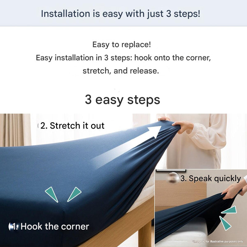 STRETCH FITTEDSHEET38 NFIT FT05 COTTON SD-D