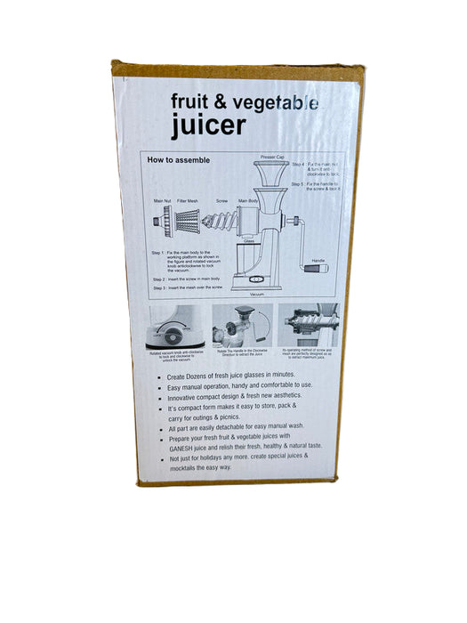 FRUIT AND VEGETABLE JUICER GS