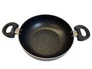 KADAI WITH GLASS LID IH SOFT TOUCH HANDLE 24cm CS