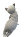 NC BODY PILLOW CAT L GY