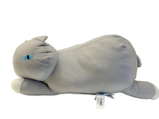NC BODY PILLOW POLAR CAT M GY