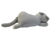 NC BODY PILLOW POLAR CAT M GY
