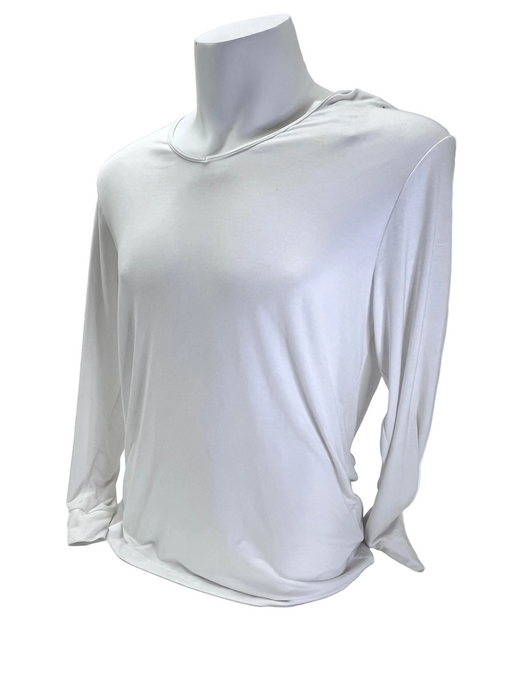 MEN MODAL LYCRA VNECK LONG WH XXL