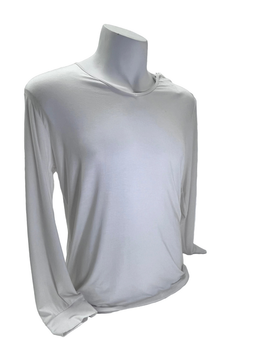 MEN MODAL LYCRA VNECK LONG WH L