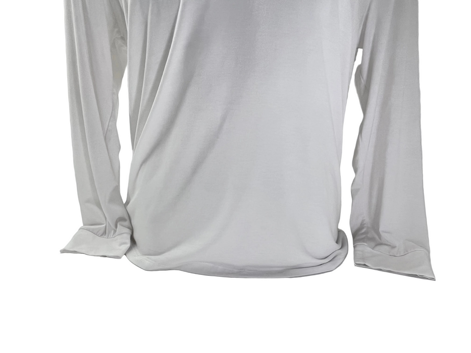 MEN MODAL LYCRA VNECK LONG WH XXL