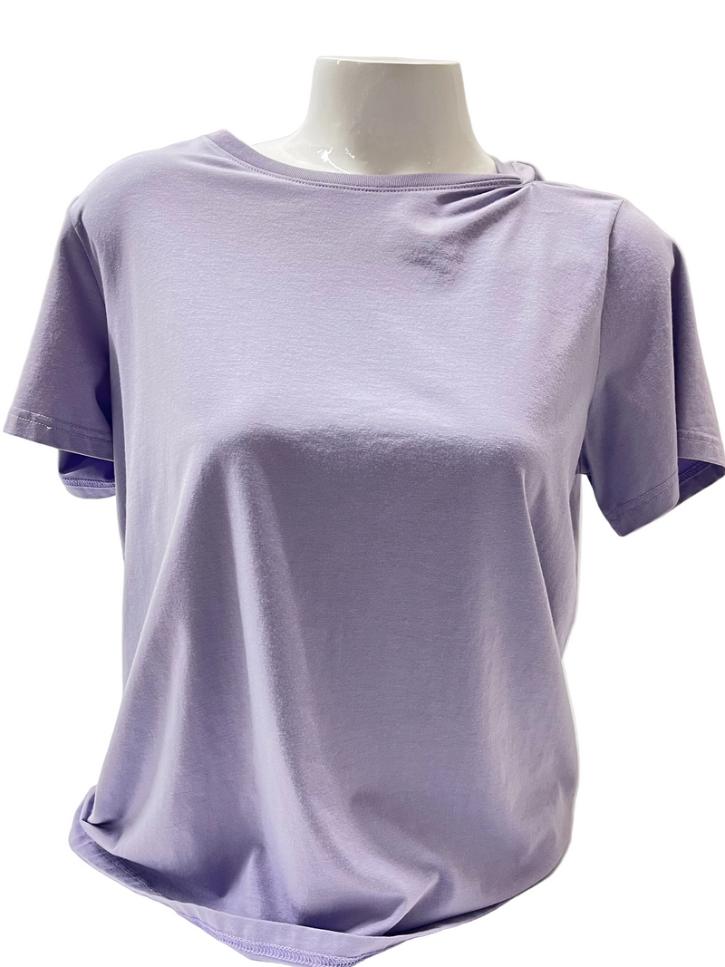 WOMEN MODAL COTTON UNECK SHORT PU XL