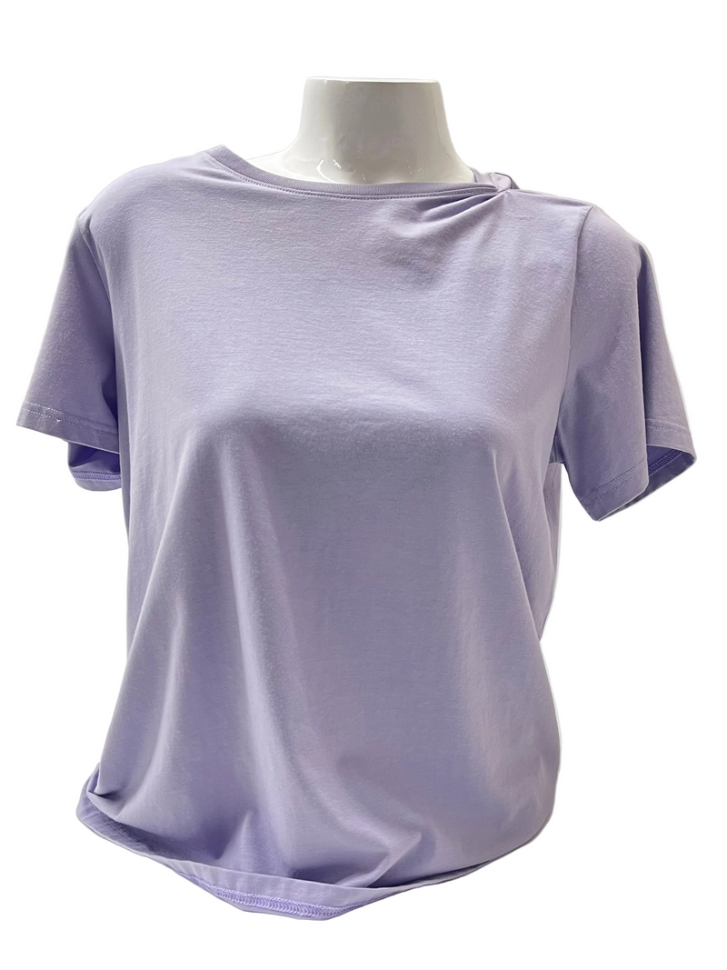 WOMEN MODAL COTTON UNECK SHORT PU M