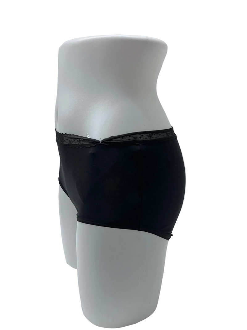 WOMEN MODAL LACE UNDERWEAR BK L