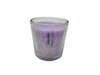 PALM WAX AROMA CANDLE IN GLASS CUP LAVENDER DT
