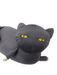 NC BODY PILLOW CAT L BK