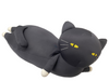 NC BODY PILLOW CAT L BK