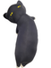 NC BODY PILLOW CAT L BK