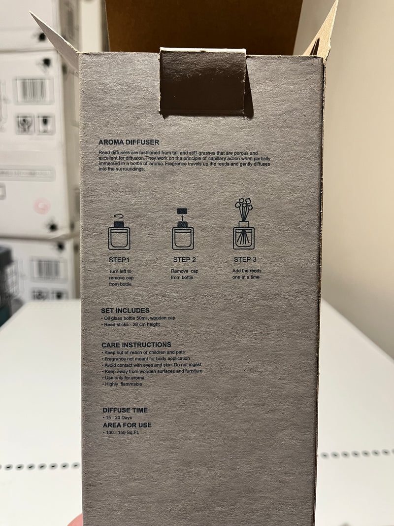 AROMA DIFFUSER IN GLASS BOTTLE 50mL LEMON GRASS DT