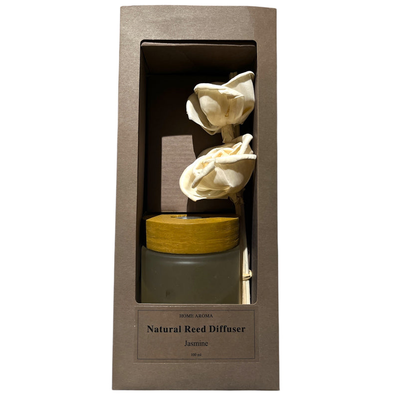 AROMA DIFF W/RND GLASS BOTTLE 100mL JASMINE DT