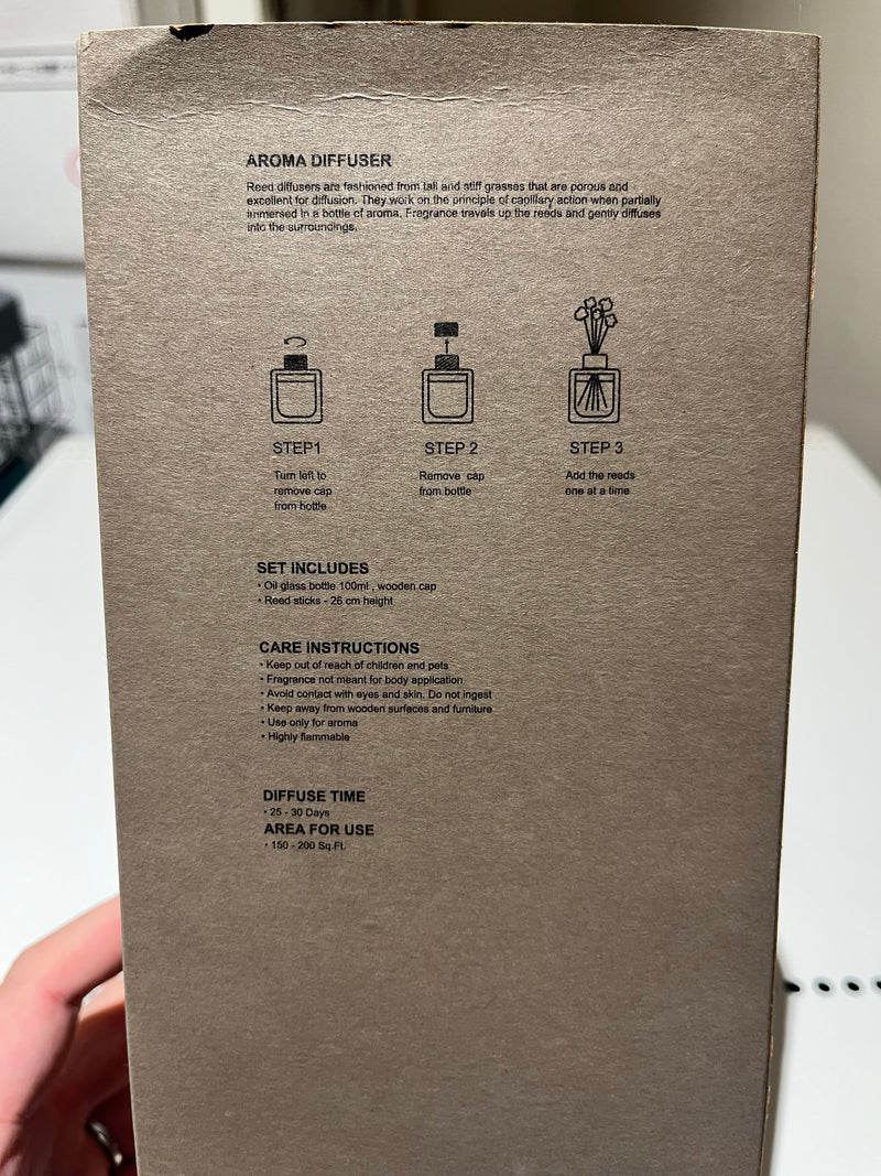 AROMA DIFF W/RND GLASS BOTTLE 100mL WHITEMUSK DT