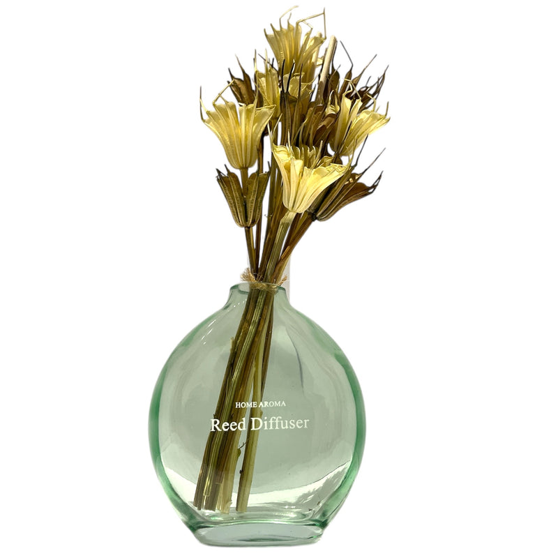 AROMA DIFFUSER W/FLOWER OVAL FRESH GRASS A19003 GR DT