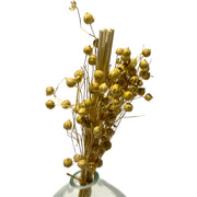 AROMA DIFFUSER W/FLOWER OVAL FLAX SEED GRASS CL DT