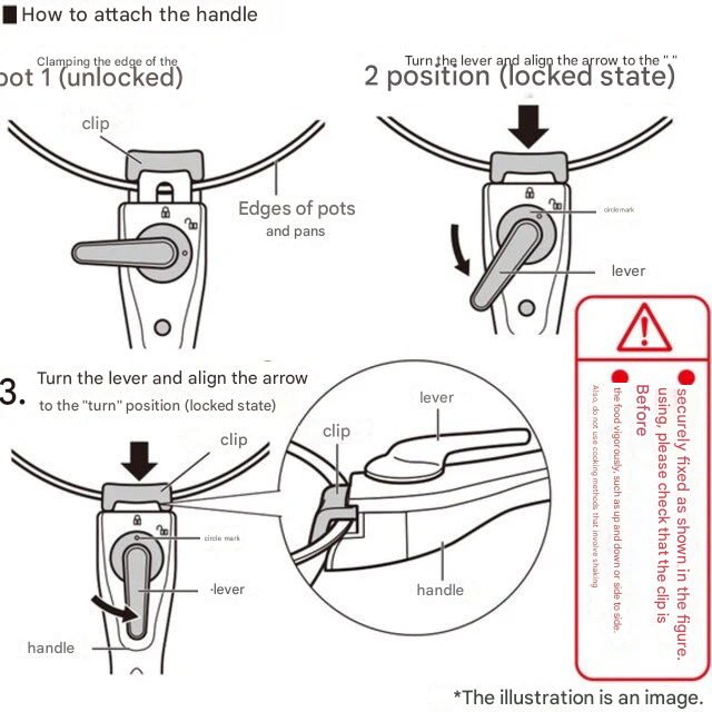 DETACHABLE HANDLE2 BK (TORERU SERIES)